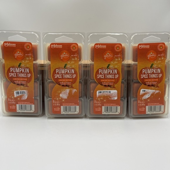 Glade Other - 4 Pack Glade Limited Edition Pumpkin Spice Things Up Wax Melts 32 total 3.1oz Ea